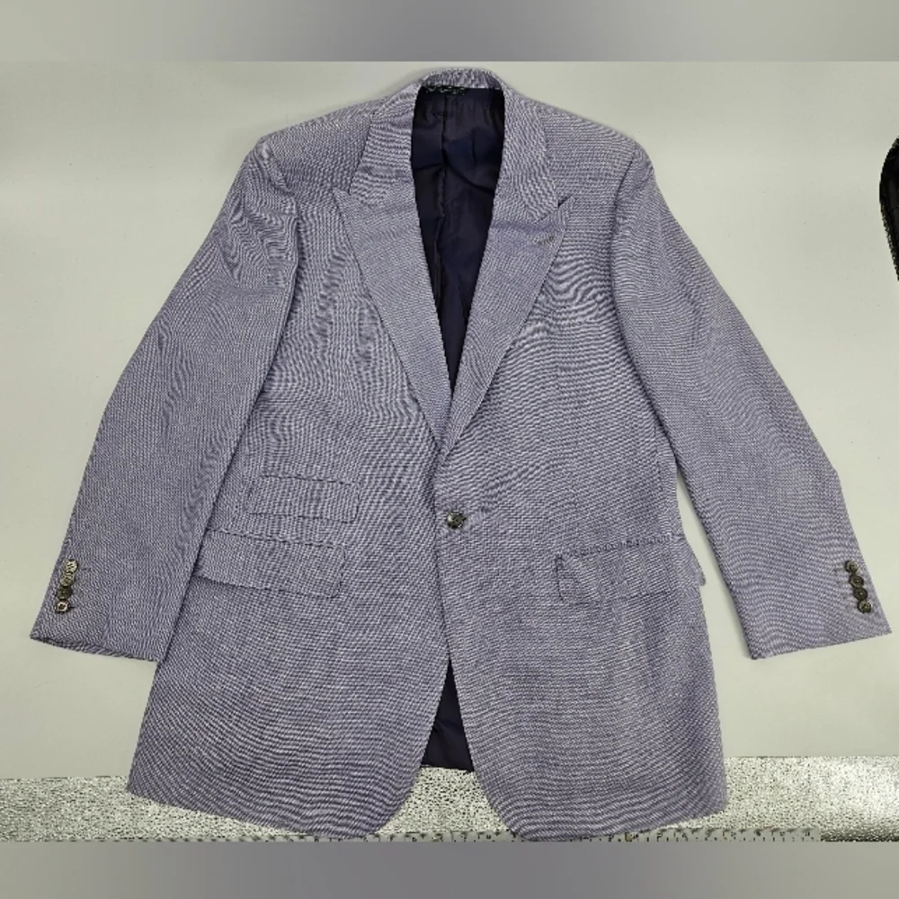 Joseph Scafidi Light PURPLE Bespoke Suit Jacket Blazer Sports Coat sz 44 L